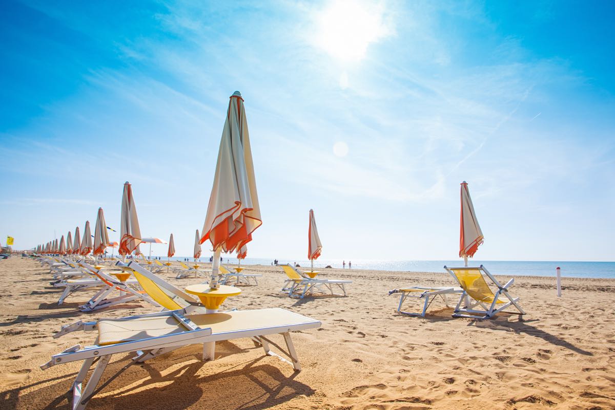 Spiaggia di Sottomarina, ombrelloni